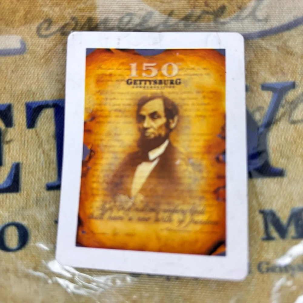 Gettysburg 150th Anniversary:President Lincoln on parchment design-House flag